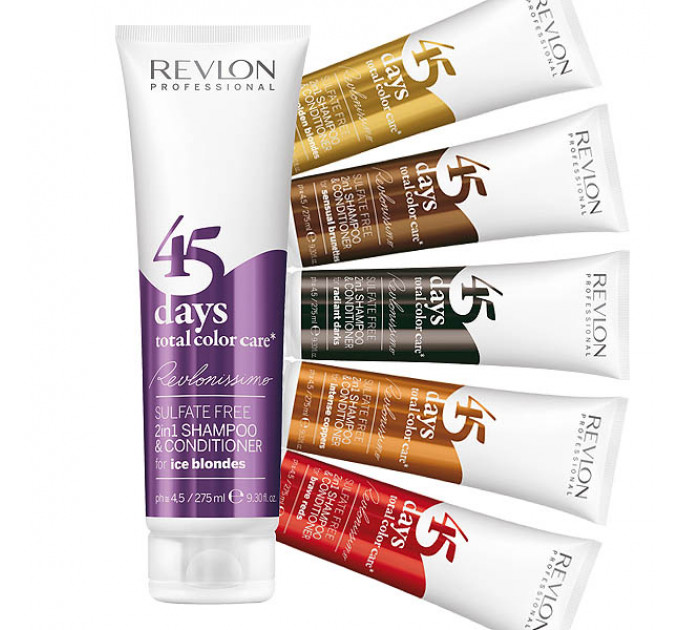Купить Revlon Professional (Ревлон Профешнл) Revlonissimo 45 Days Total Color Care 2 in 1 Shampoo & Conditioner шампунь-кондиционер для окрашенных волос